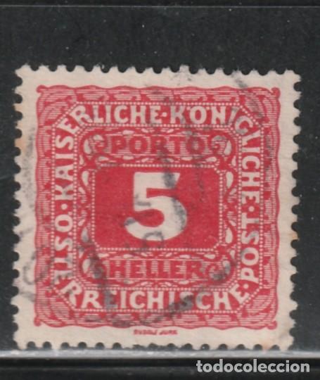 Sellos: AUSTRIA // YVERT 49 FISCAL // 1908-10 ... USADO - Foto 1