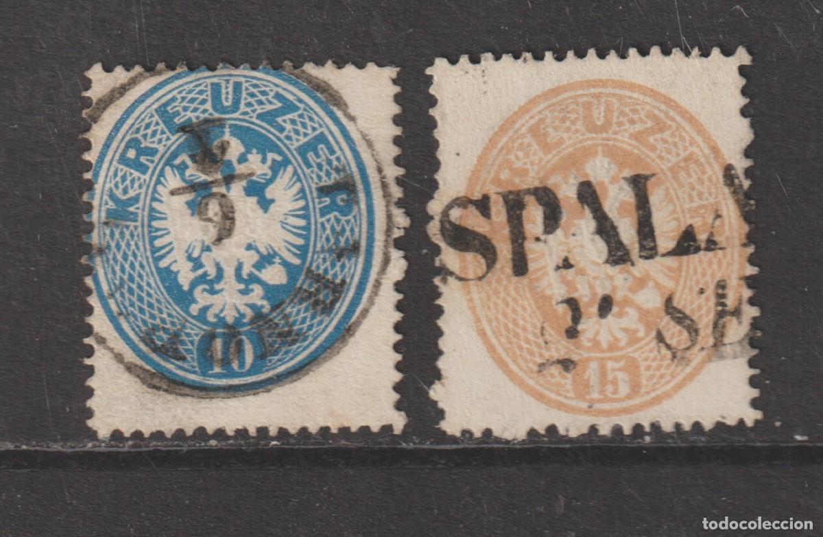 Sellos: Austria 1863 - Yvert 25/26 oblitere - Foto 1