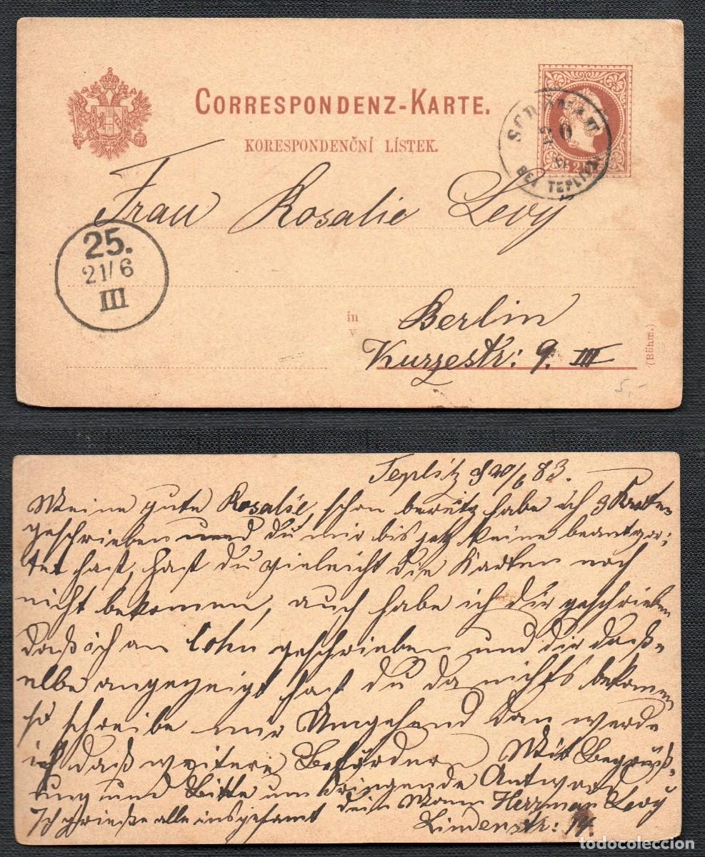 Sellos: AUSTRIA. 1883. ENTERO POSTAL. ( B&Ouml;HM). - Foto 1