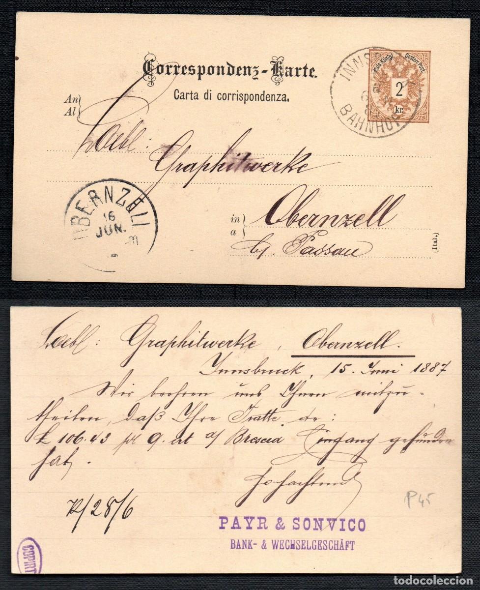 Sellos: AUSTRIA. 1887. P45. ( ITAL.) - Foto 1