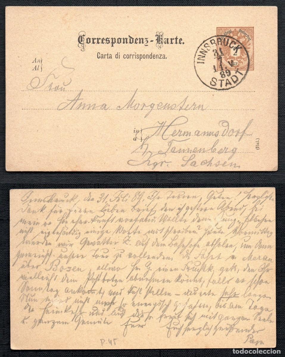 Sellos: AUSTRIA. 1889. P45. ( ITAL.) - Foto 1