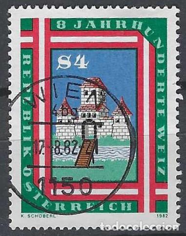 Sellos: AUSTRIA 1982 - 8&ordm; CENTENARIO DE LA FUNDACI&Oacute;N DE WEIZ - USADO - Foto 1