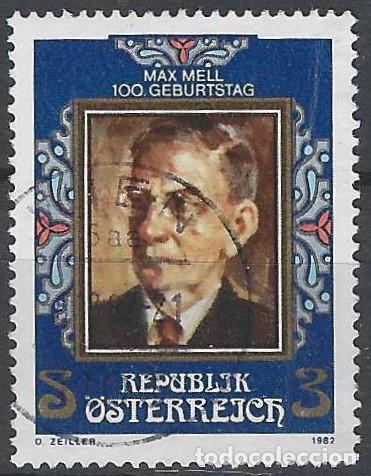 Sellos: AUSTRIA 1982 - CENTENARIO DEL NACIMIENTO DE MAX MELL - USADO - Foto 1