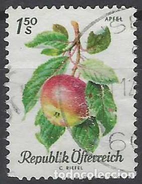 Sellos: AUSTRIA 1966 - FRUTAS, MANZANA - USADO - Foto 1