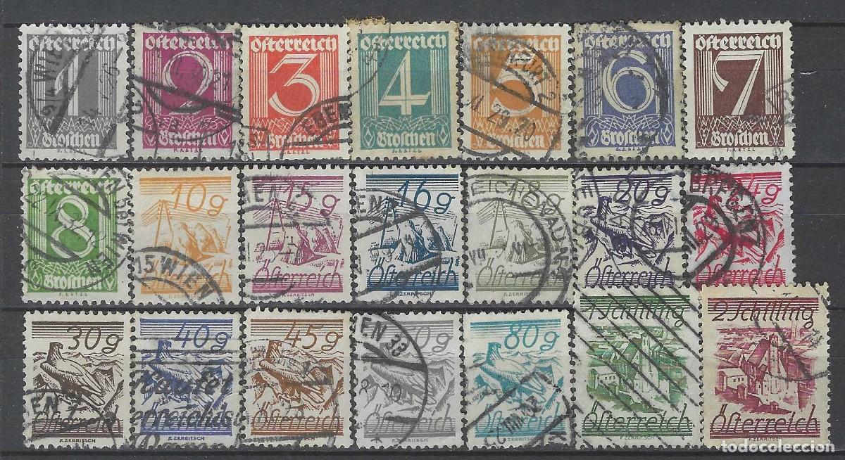 Sellos: AUSTRIA 1925 - SERIE CORRIENTE, S.COMPLETA - USADOS - Foto 1