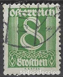 Sellos: AUSTRIA 1925 - SERIE CORRIENTE, CIFRAS - USADO - Foto 1