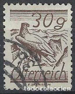 Sellos: AUSTRIA 1925 - SERIE CORRIENTE, &Aacute;GUILA DORADA - USADO - Foto 1