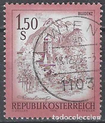 Sellos: AUSTRIA 1974 - TURISMO, BLUDENZ - USADO - Foto 1