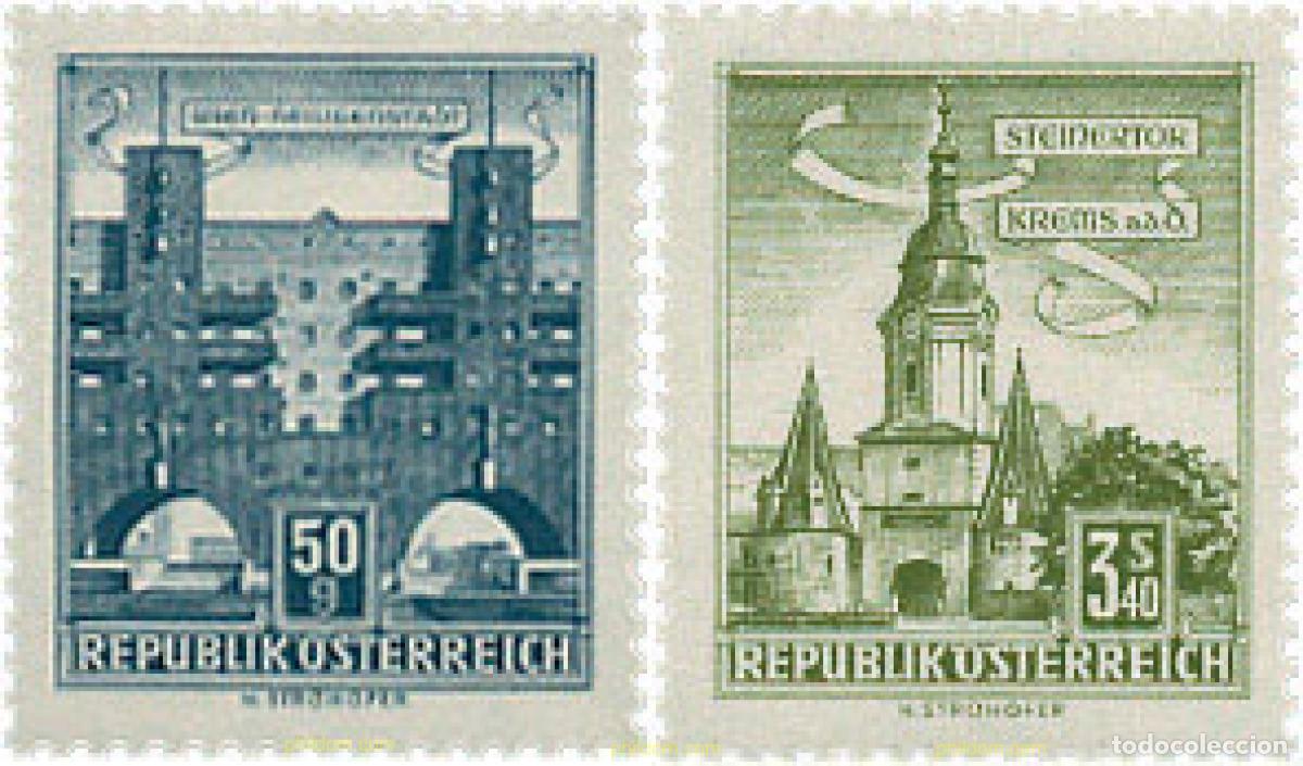 Sellos: 753575 MNH AUSTRIA 1958 MONUMENTOS Y EDIFICIOS - Foto 1