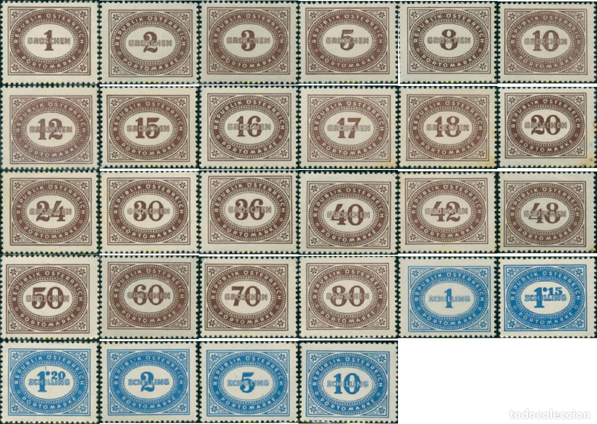 Sellos: 759050 HINGED AUSTRIA 1947 CIFRAS - Foto 1