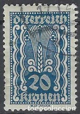 Sellos: AUSTRIA 1922-24 - LA REP&Uacute;BLICA - USADO - Foto 1