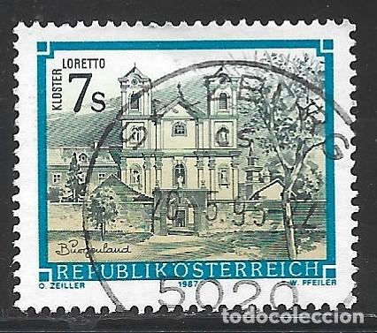 Sellos: AUSTRIA 1723 - A&Ntilde;O 1987 - MONASTERIO DE LORETO - Foto 1