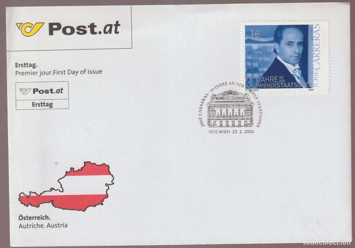 Sellos: Austria 2004 - Jose Carreras FDC - Foto 1