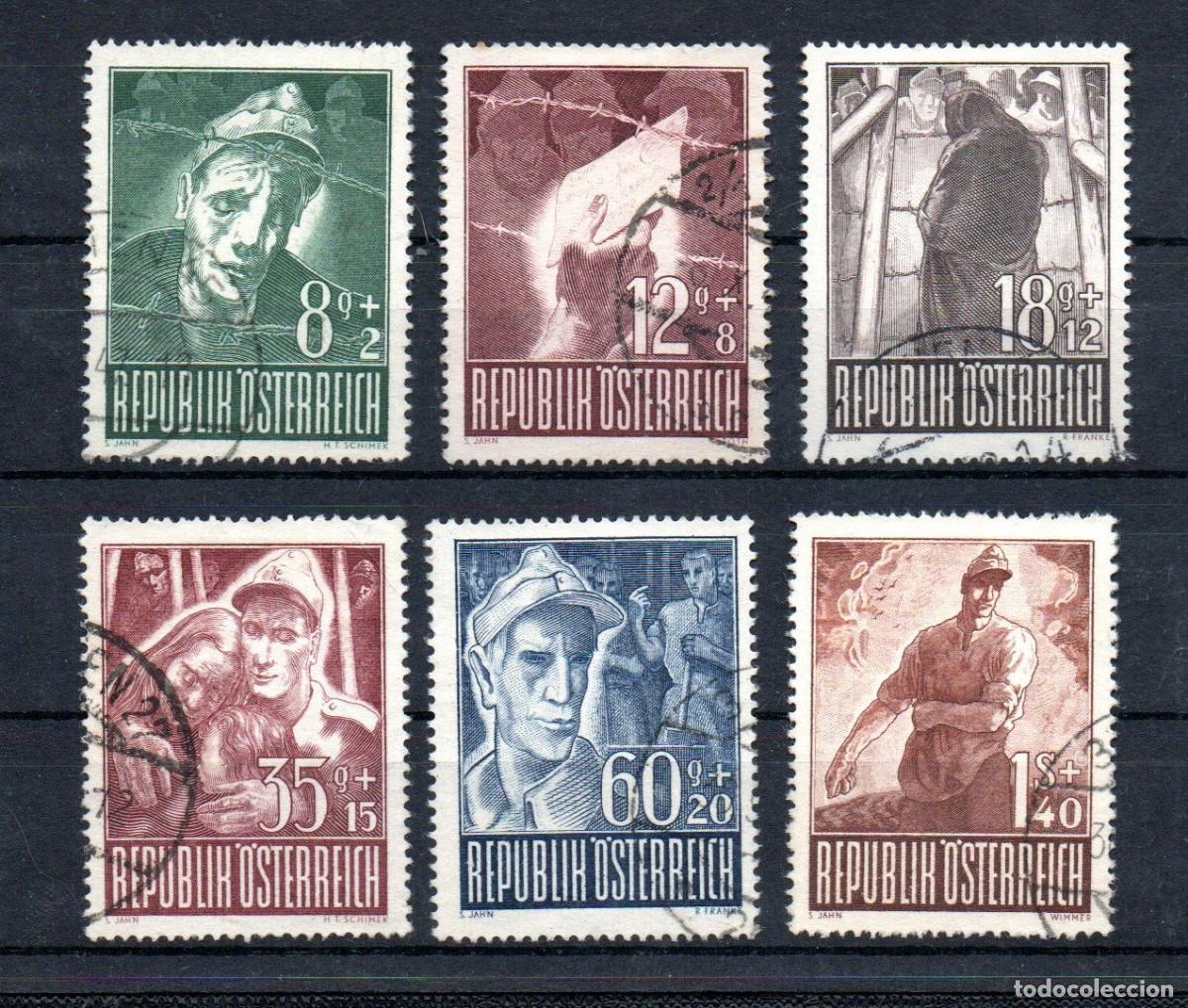 Sellos: AUSTRIA. 1947. YT 687/692 - Foto 1