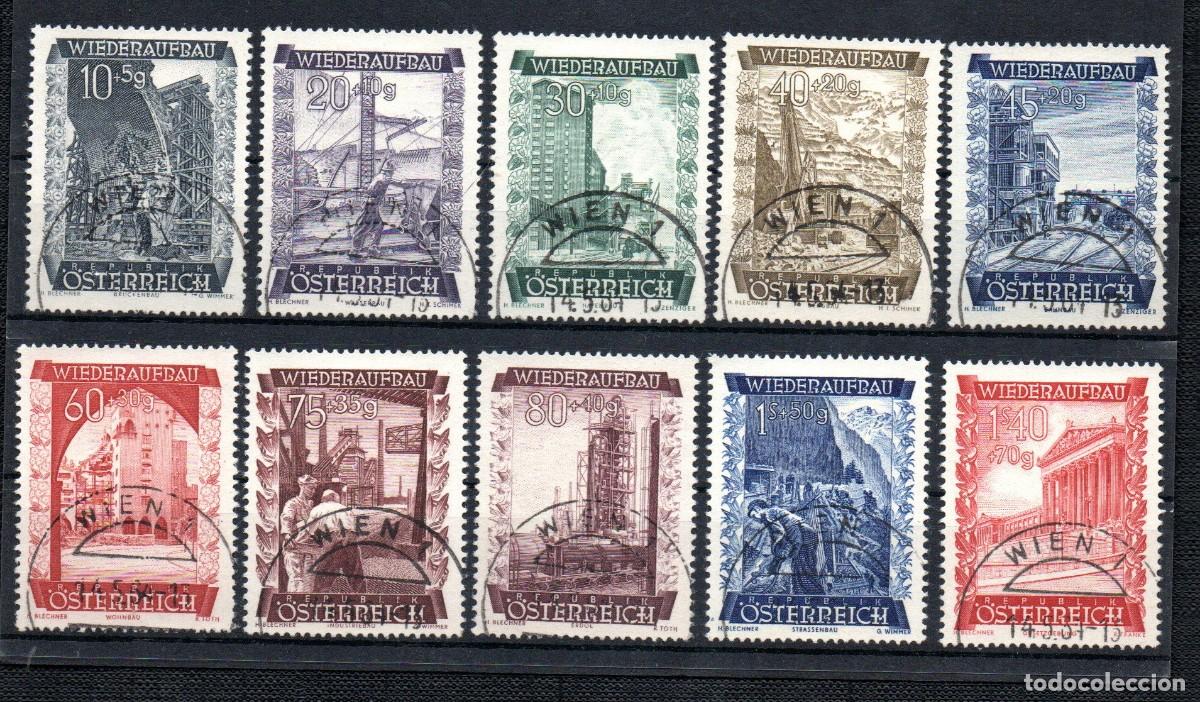 Sellos: AUSTRIA. 1948. YT 712/721 - Foto 1