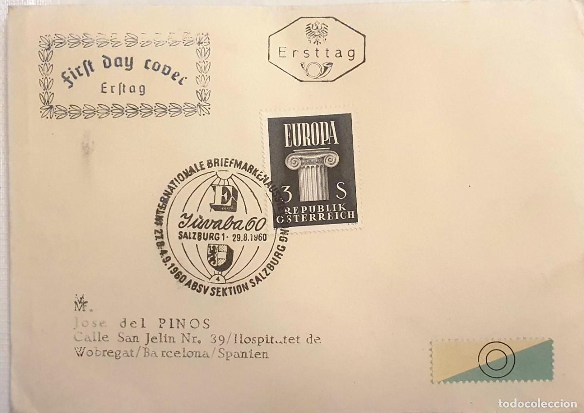 Sellos: SOBRE CIRCULADO. AUSTRIA 1960. - Foto 1