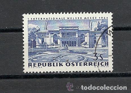 Sellos: Austria 1966 Ivert 1050 *** 1&ordf; Feria Internacional de Wels - Edificio de la Feria - Foto 1