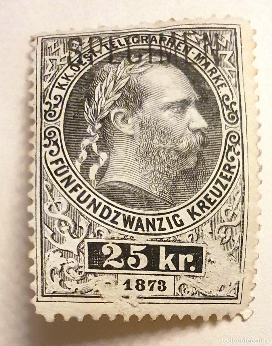 Sellos: AUSTRIA. TELEGRAPH. 1873. 7 EJEMPLARES. - Foto 5