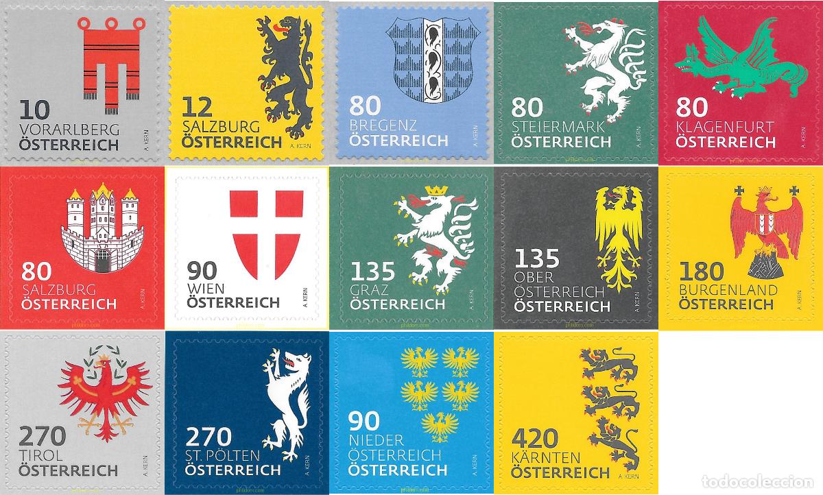Sellos: 735394 MNH AUSTRIA 2018 ESCUDOS - Foto 1