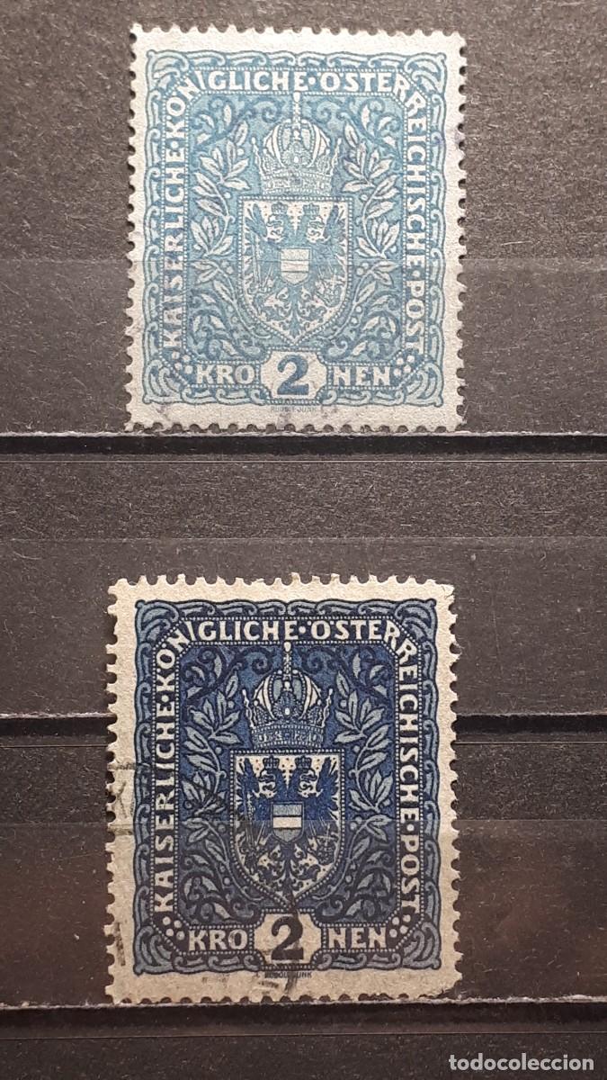 Sellos: AUSTRIA. A&Ntilde;O 1916. &deg;. YVERT. 158, 158a - Foto 1