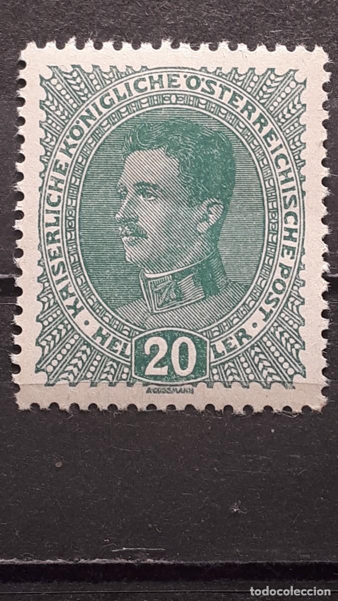 Sellos: AUSTRIA. A&Ntilde;O 1917. ** YVERT 163 - Foto 1