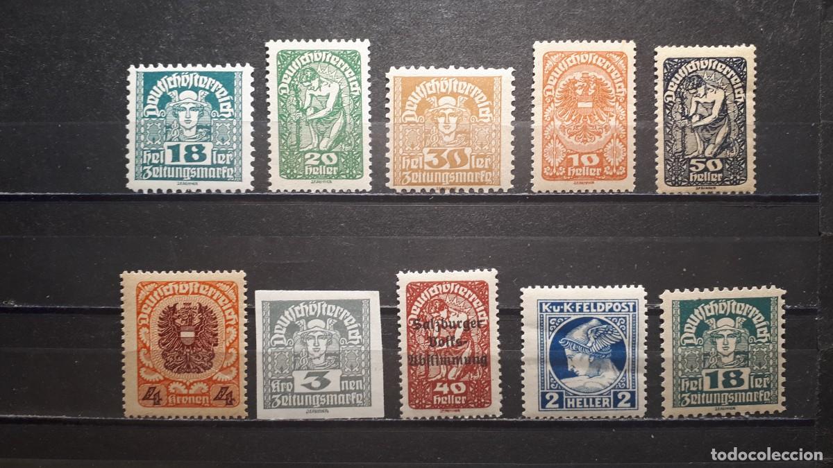 Sellos: AUSTRIA. **/*. Lote de 10 sellos a catalogar - Foto 1