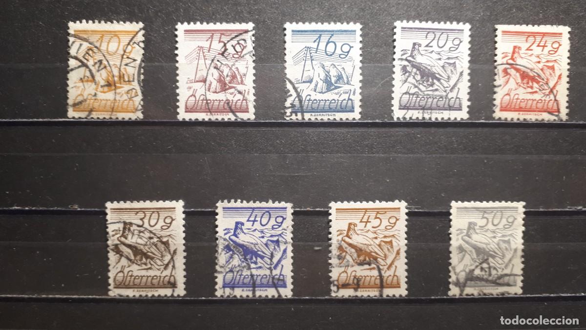 Sellos: AUSTRIA. &deg;. A&Ntilde;O 1925. YVERT 338/40, 342/7 - Foto 1