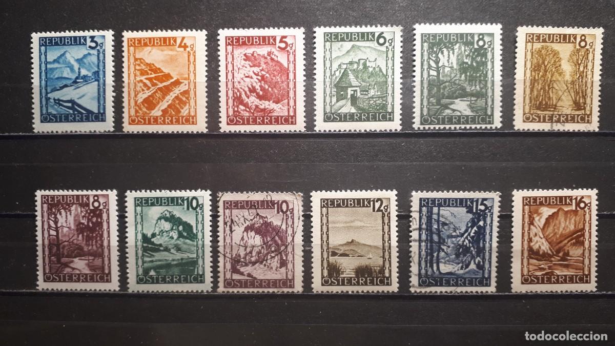 Sellos: AUSTRIA. **/&deg;. A&Ntilde;O 1945. YVERT 600/11 - Foto 1