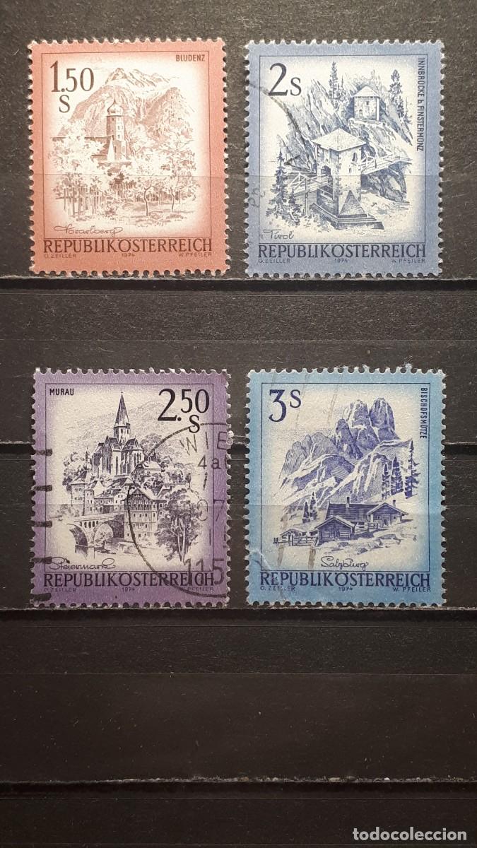 Sellos: AUSTRIA. &deg;. A&Ntilde;O 1974. YVERT 1269/72 - Foto 1