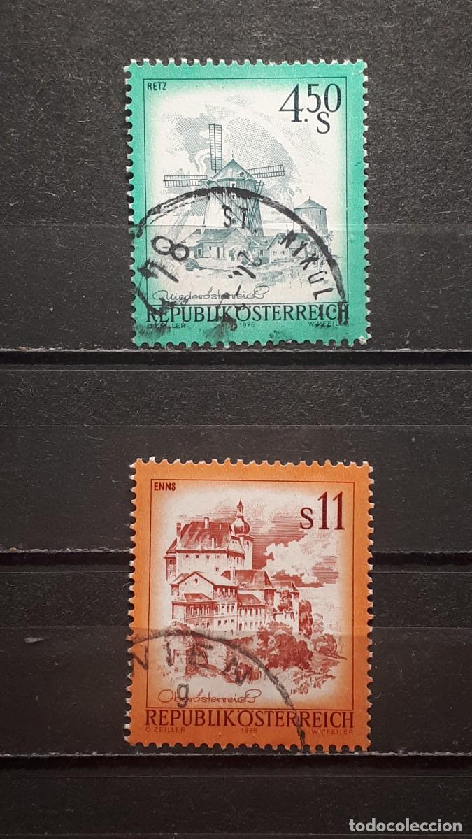 Sellos: AUSTRIA. &deg;. A&Ntilde;O 1976. YVERT 1348/9 - Foto 1