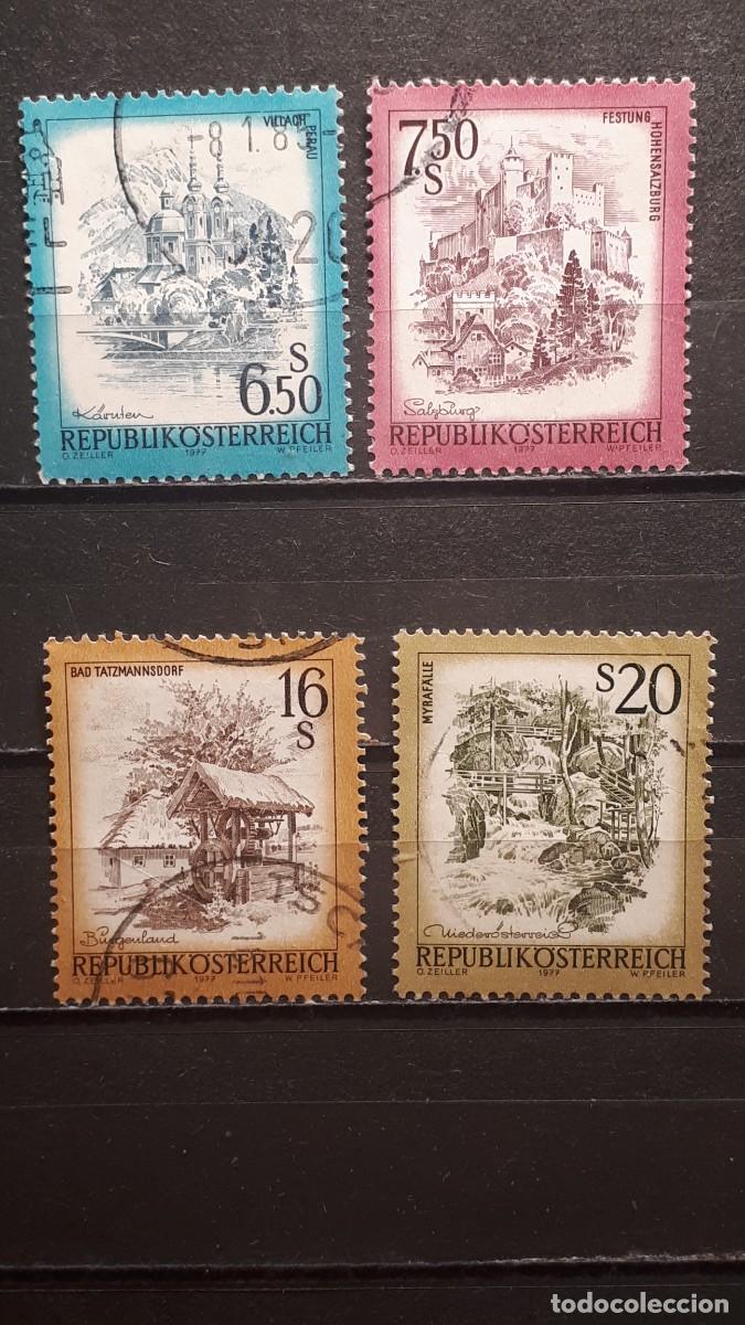 Sellos: AUSTRIA. &deg;. A&Ntilde;O 1977. YVERT 1378/81 - Foto 1