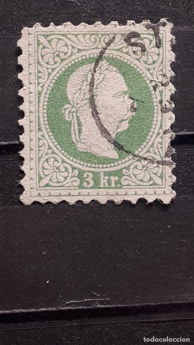 Sellos: AUSTRIA . &deg;. A&Ntilde;O 1867-80 YVERT 33A - Foto 1