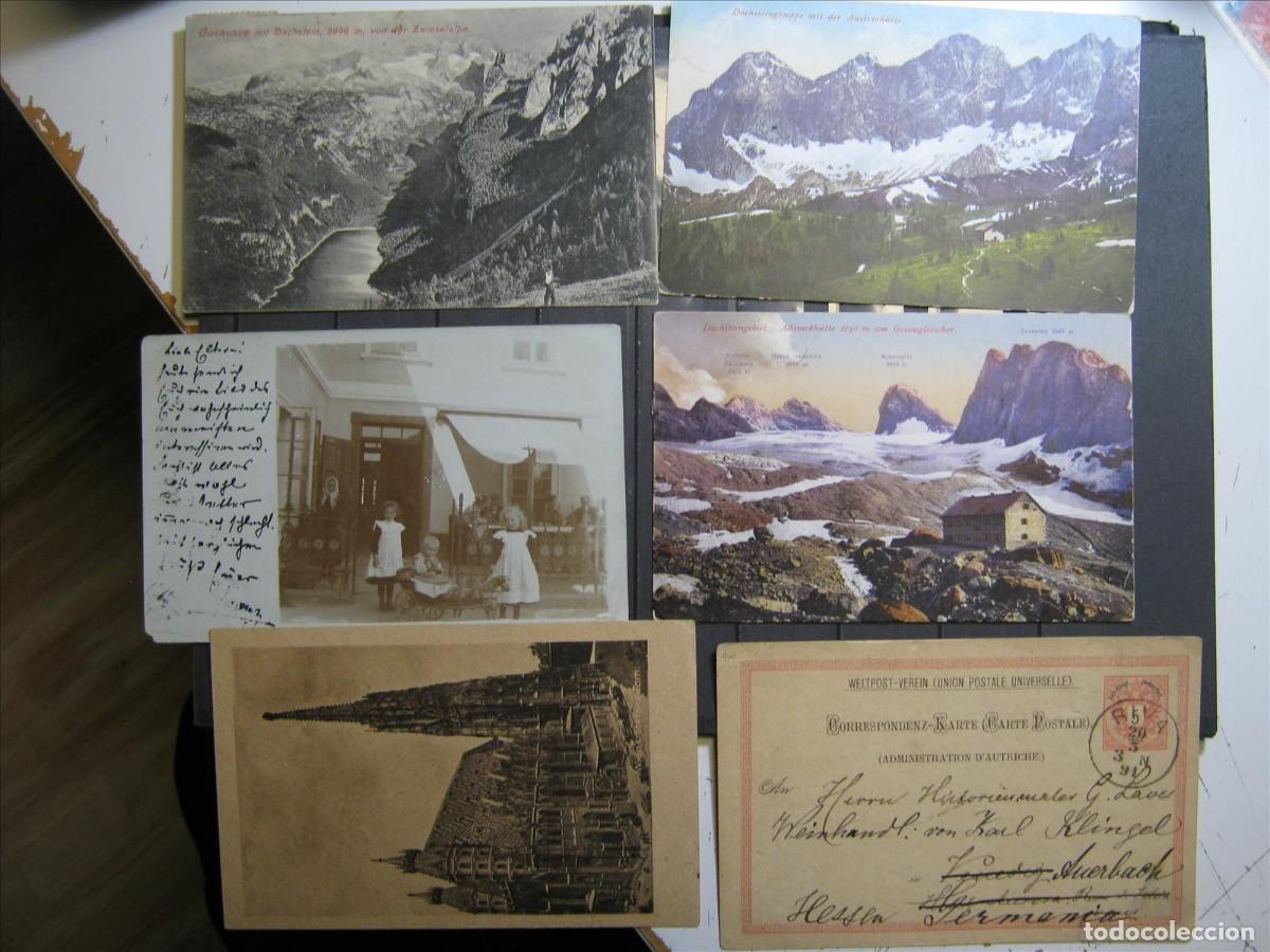 Sellos: AUSTRIA LOTE 6 POSTALES ANTIGUAS BIEN. - Foto 1