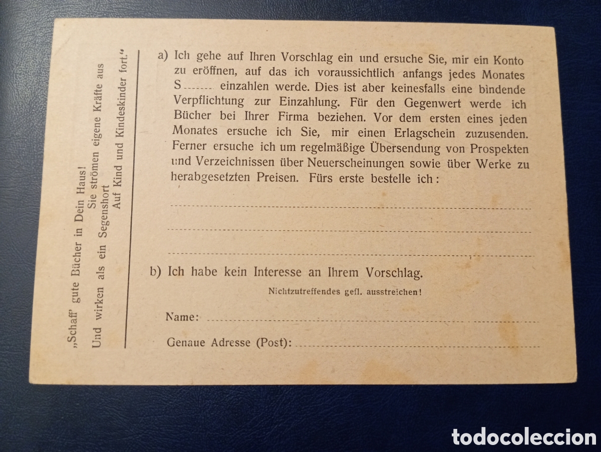 Sellos: Austria 1925 comprobante postal para pedidos Sin usar - Foto 2