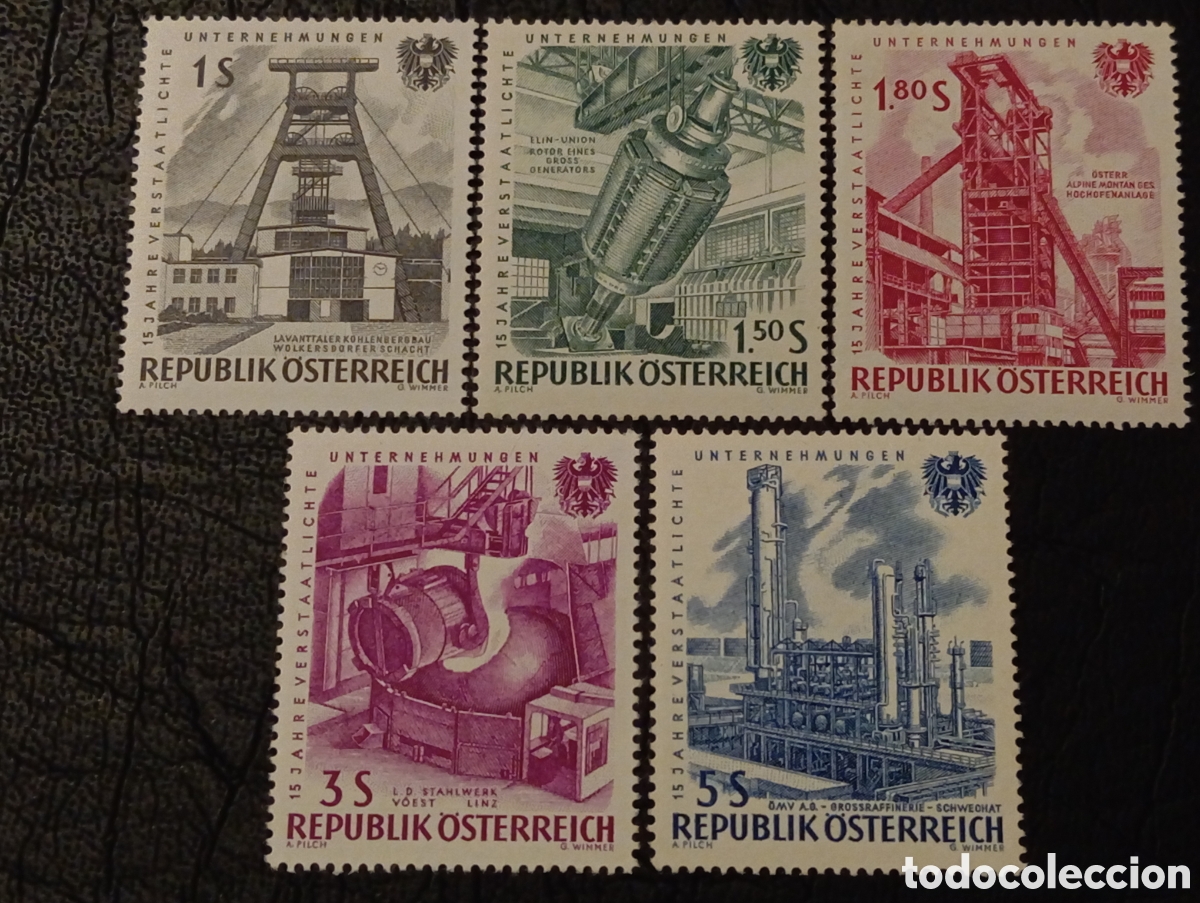 Sellos: AUSTRIA 1937 Centenario de los Ferrocarriles 3v MNH** y MH* - Foto 1