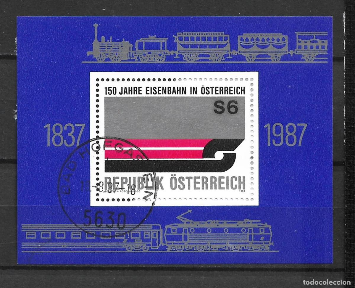 Stamps: austria 1987 hoja bloque usado - 27/11