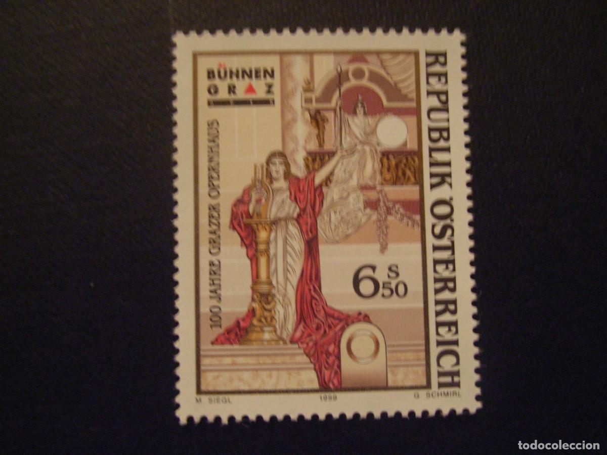 Sellos: AUSTRIA N&ordm; YVERT 2123*** A&Ntilde;O 1999. CENTENARIO DE LA OPERA DE GRAZ - Foto 1