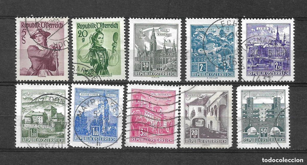 Sellos: austria 10 sellos usado - 19-60 - Foto 1