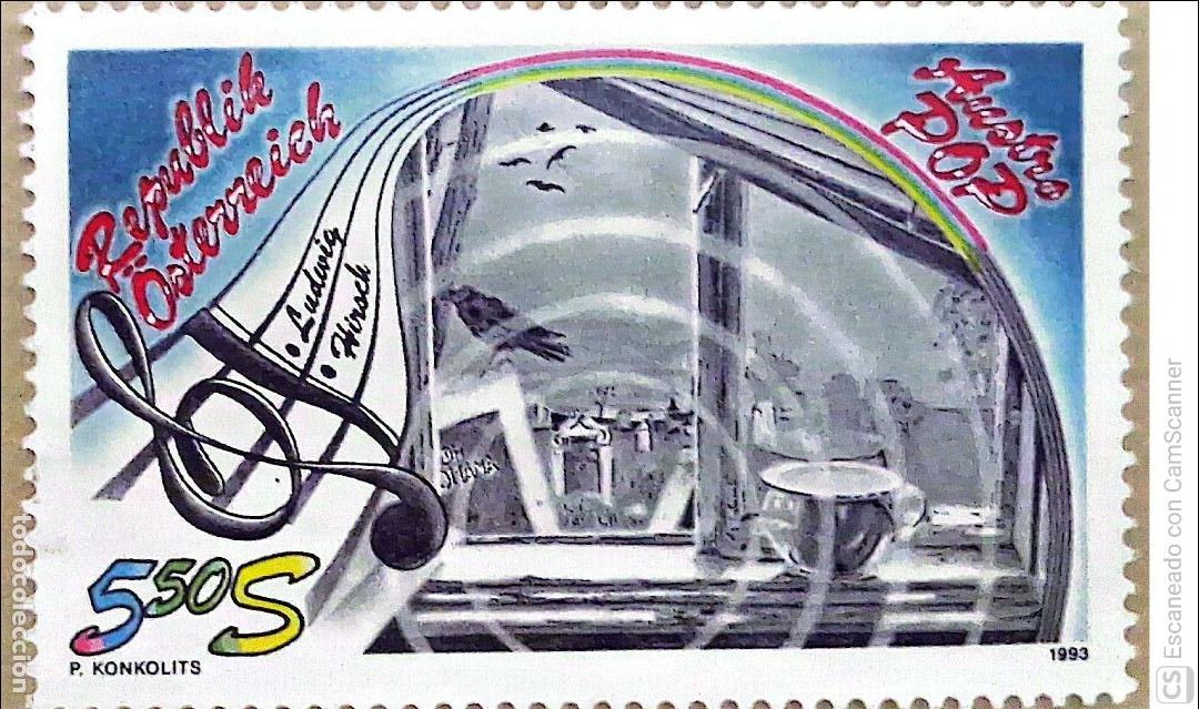 Sellos: Austria. 1935 Austropop: Homenaje a Ludwig Hirsch. Ilustraci&oacute;n de la canci&oacute;n - La Grand'Maman -. 199