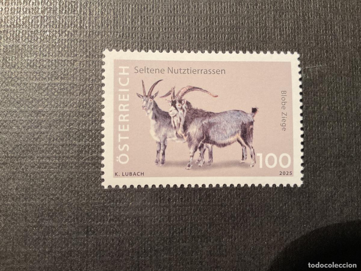 Sellos: AUSTRIA A&Ntilde;O 2025 ANIMALES DE GRANJA. - Foto 1