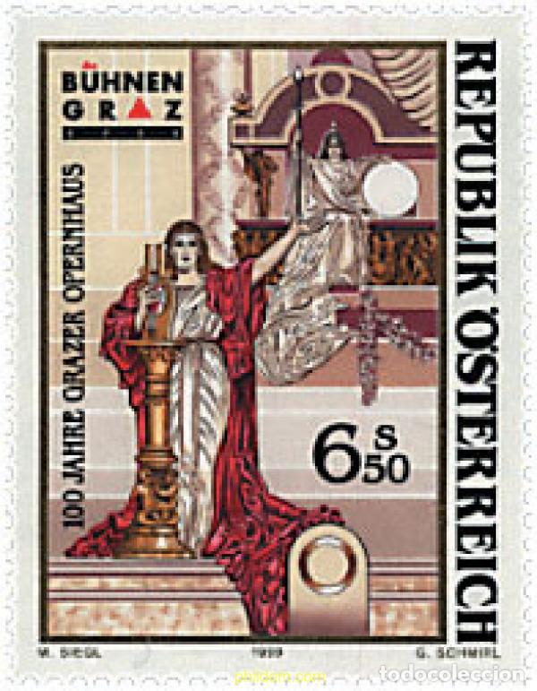 Sellos: 50224 MNH AUSTRIA 1999 CENTENARIO DE LA OPERA DE GRAZ