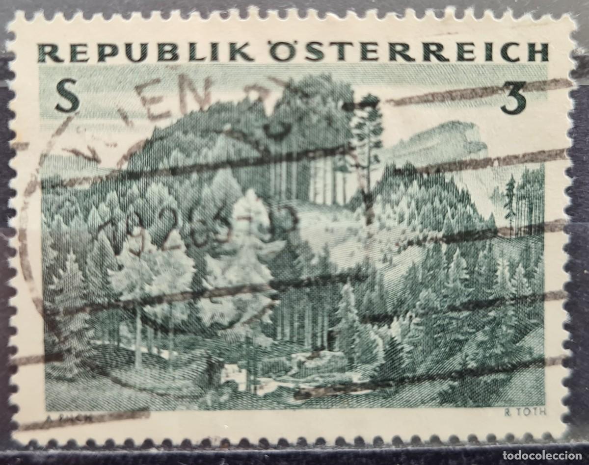 Sellos: Sello usado de Austria 1962: Bosques - Foto 1