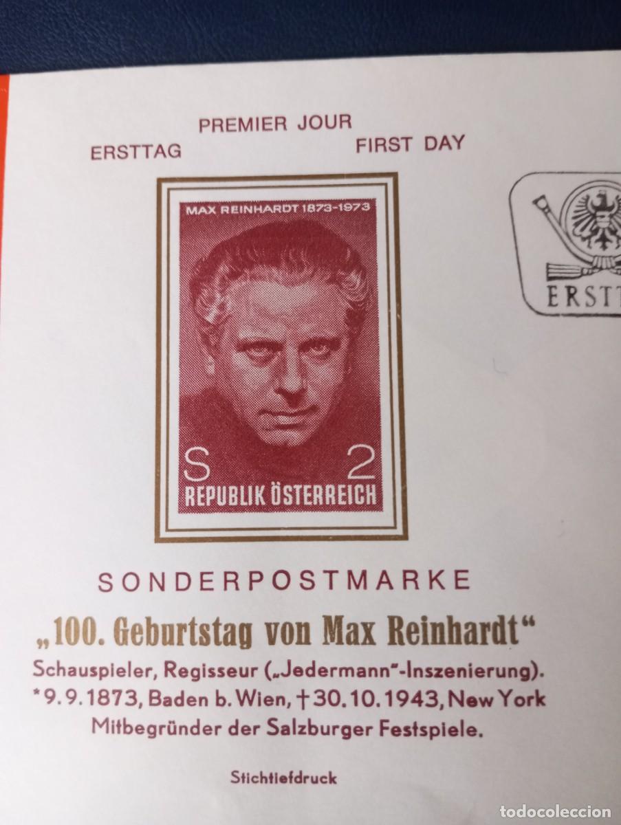 Sellos: AUSTRIA, 1973, SPD CENTENARIO DE VON MAX REINHARDT - Foto 3