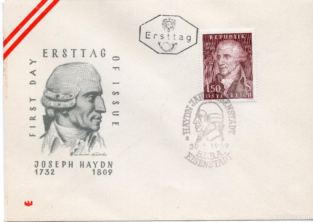 Sellos: AUSTRIA 1959 CARTA FDC MICHEL AT 1066