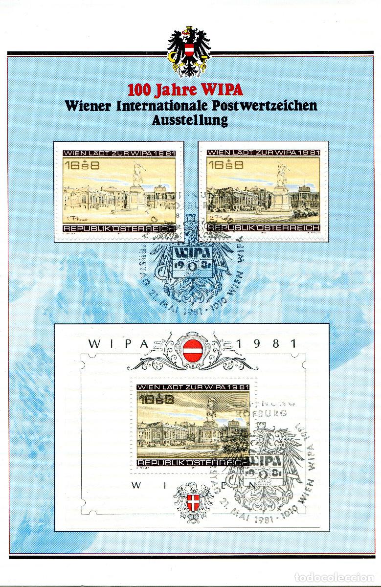 Sellos: AUSTRIA 1981 CARTA MICHEL AT BL 5 +1629+1662