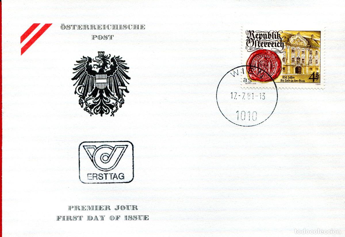 Sellos: AUSTRIA 1981 CARTA FDC MICHEL AT 1675