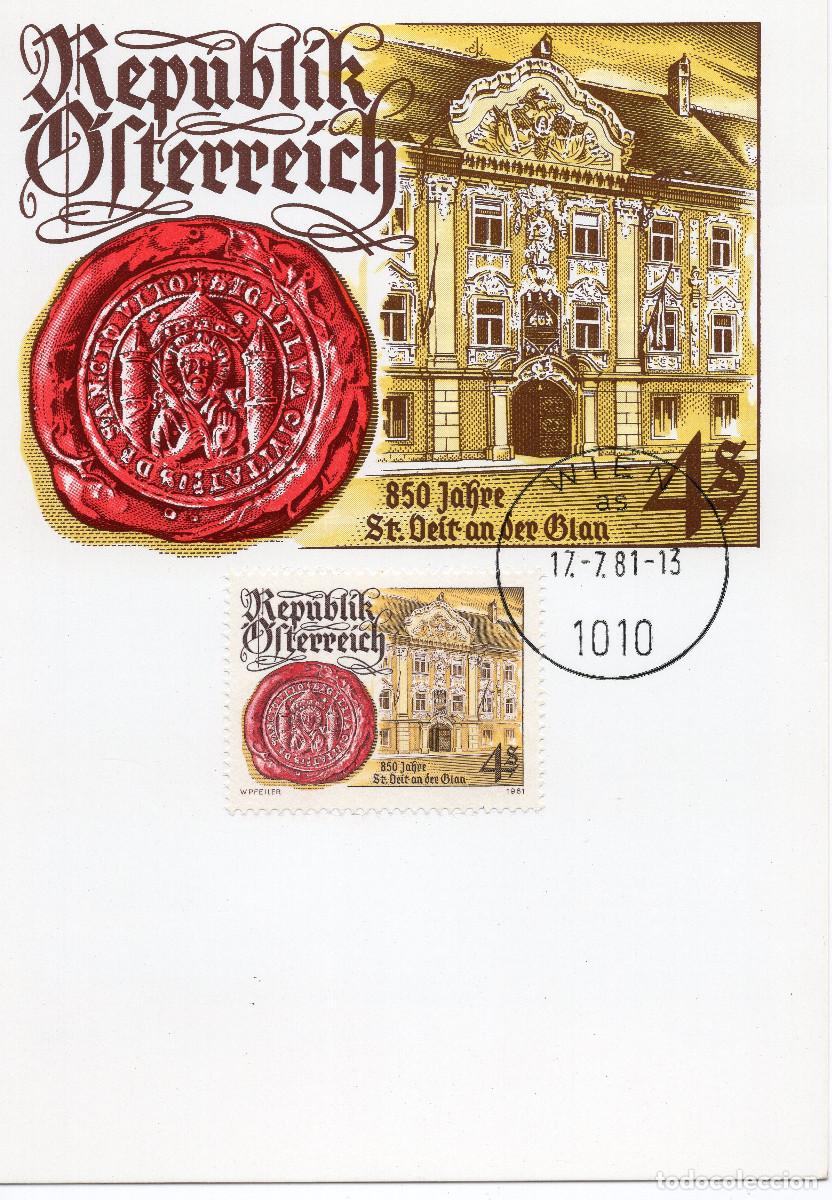Sellos: AUSTRIA 1981 CARTA FDC MICHEL AT 1675