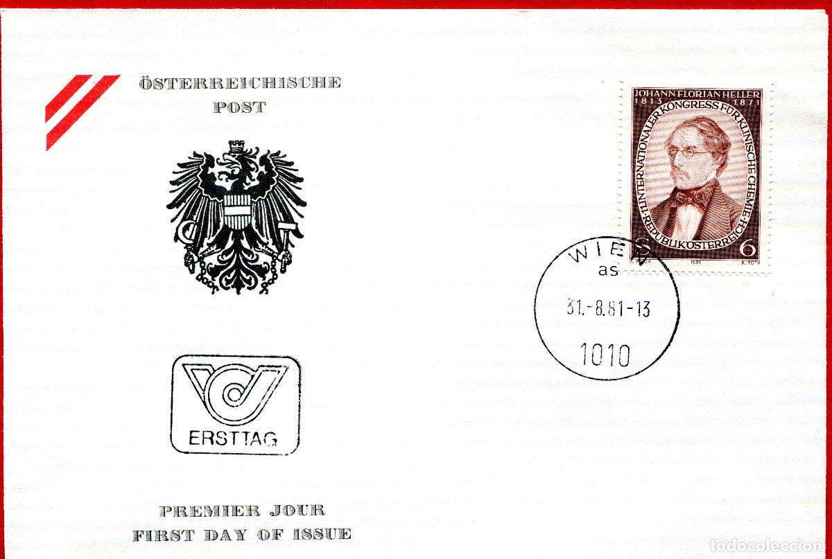 Sellos: AUSTRIA 1981 CARTA FDC MICHEL AT 1676