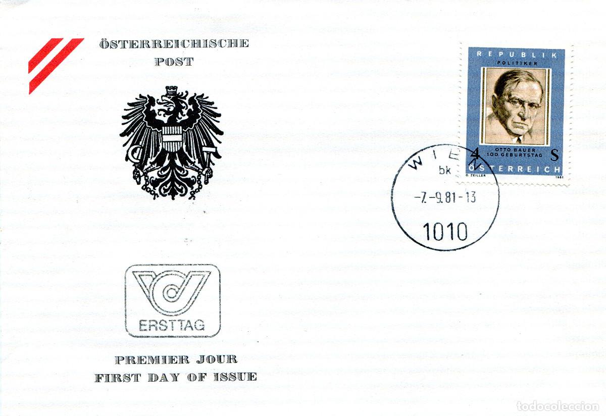 Sellos: AUSTRIA 1981 CARTA FDC MICHEL AT 1678