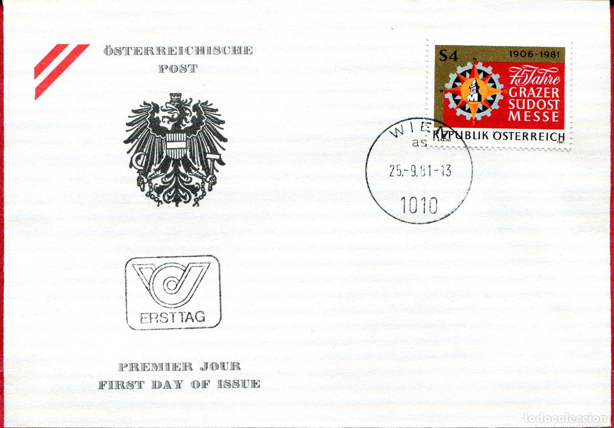 Sellos: AUSTRIA 1981 CARTA FDC MICHEL AT 1682